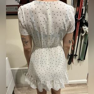 Mini polka dot cap sleeve dress! Worn 3 times!